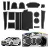 SKTU Compatibile per Ford Fiesta MK8 2017-2023 2024, Tappetini in Gomma per Console Centrale, Porta Bicchieri, Scanalatura Porta per Ford Fiesta Accessori (Bianco)