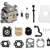 YWNYT MS170 MS180 C1Q-S57A Carburatore Kit per STIHL 017 018 MS 170 180 180C MS170 MS180 MS170C MS180C MS180C Motosega/tagliaerba con filtro aria Tune Up Kit