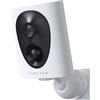VIRTAVO 2K Telecamera WiFi Esterno Senza Fili a Batteria, Starlight Lente, Visione Notturna a Colori, Videocamera con Allarme, Rilevamento PIR, Audio Bidirezionale, Impermeabile, SD/Cloud, VF1