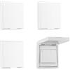 YJFY 4 Pezzi Tipo 86 Prese Esterne Antipioggia Impermeabile CoperturaInterruttore Della Luce Per Bagno Giardino Cucina