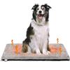 Nobleza Cuscino Autoriscaldante per Cane e Gatti, Materassino da Interno Lavabile per Cani Taglia Grande, Letto per Cani Sfoderabile in Memory Foam, con Copertina Impermeabile e Morbida, 91x58x4cm
