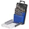 kwb Silver Star - Set di punte per trapano in metallo, HSS-G, 19 pezzi, per tutti i tipi di trapano
