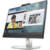 HP M24 Webcam Monitor, Schermo da 23,8 FHD IPS Antiriflesso, Tecnologia AMD FreeSync, Tempo Risposta 5 ms GtG Overdrive, Risoluzione 1920 x 1080, HDMI, DisplayPort, USB-A, USB-C, Nero