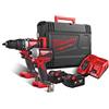 Milwaukee - Cacciavite M18 - Trapano a percussione M18-2 batterie 5.0 Ah, 1 caricatore 4933464594