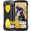 Blackview BV7300 Android 14 Rugged Smartphone 2025, 18GB+256GB Telefono Robusto 15000mAh,2 * 800LM Lampada da Campeggio, 50MP+32MP, 6.67 HD+ Cellulari Resistente IP68, 4G LTE/NFC/GPS/OTG,Nero