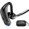 Callez Auricolare Bluetooth per iPhone Samsung Cellulare, Auricolari Bluetooth Singolo V5.0 con CVC8.0 Doppio Microfono ENC Cancellazione del Rumore Cuffie Wireless per Guida Ufficio Lavoro