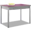 ASTIMESA Alas Cristal - Tavolo da cucina, metallo, melanzana, 90 x 50 cm