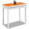 ASTIMESA MLBNA Tavolo da cucina, metallo, arancione, 80 x 40 cm