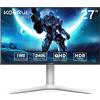 KOORUI Gaming Monitor 27 Pollici, QHD(2560x1440), 240Hz, VA mini LED, 1ms, Adaptive Sync, 2x HDMI 2.0 & Display Port 1.4, HDR1000, DCI-P3 95%, VESA 75x75mm, Eye Care, Regolabile in Altezza