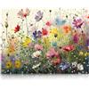 SZSMW Pittura Diamante - Quadri con Perline - Diamond Painting Bambini - Adatto per Pareti di Casa,Soggiorno,Camera da Letto,Decorazione Della Cucina,Antistress (Versione A Fiori Grandi)