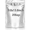CL CANLENPK CANLENPK - Sacchetti in Mylar con cerniera, 25 x 35 cm, per la conservazione degli alimenti, in alluminio, richiudibili, termosaldabili (20 sacchetti)
