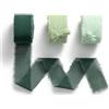 MORSUNBELA 3 Rotoli Nastro Chiffon Regalo Decorazioni Nastro Largo per Natale Compleanno Matrimoni San Valentino Confezioni Regalo 2,5 cm x 6,4 m Verde