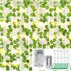Celepoir Ghirlanda di Edera Artificiale Luci a Corda, 5M 50 LED Stringa Luminosa con Foglie & Ganci da Parete Antitraccia, Foglie di Anguria Luminosa, per Interni, Matrimoni, Giardino, Deco per Feste