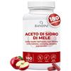 Bandini® Aceto di Sidro di Mele Complex 1860mg, 180 Capsule Vegane | Alta Concentrazione, Aceto di Mele con Madre, Non Filtrato, con Probiotici, Curcuma, Pepe, Zenzero, Scorta per 2 Mesi
