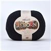 Hello Yarn Reborn - Filato di cotone riciclato - carbone - 200 g DK per uncinetto/lavoro a maglia