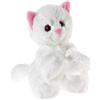 Heunec 246676 - Gattino Peluche con Pelliccia Brillante, Colore: Bianco