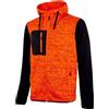 U-POWER Upower felpa uomo full zip RAINBOW EY174OF arancio fluorescente - taglia XL