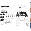 Hzxkqmil Kit Guscio Completo di Ricambio per Xbox One S/X Controller (Modello 1708), Custodia Fai da te Frontalino Coperchio Anteriore Piastre Posteriori Pulsanti Accessori (Bianco)