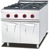 Ristoattrezzature Modello: 117290002930,Cucina a Gas potenziata 4 fuochi su vano chiuso 23 kW S/70 80x70 cm