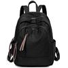 FANDARE Donna Zaino Casual Borsa da Scuola Ragazze Backpack Luce Impermeabile Daypack per Scuola Viaggio Lavoro Shopping Nero