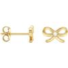 SOFIA MILANI - Orecchini da Donna in Argento 925 - Placcati in Oro e con Pietra Zircone - Orecchino a Perno a Fiocco - E1471