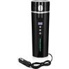 Wowlela Bollitore per Auto, 12V/24V Bollitore Elettrico per Auto/Tazza Dell'acqua Riscaldata per Camion, Bollitore Elettrico Per Auto Portatile Con Display LCD, per Riscaldare Acqua, Caffè, Latte, Tè