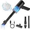 URAQT Aspirapolvere Auto, 5000PA Aspirabriciole Senza Fili 3 in 1 Aspirapolvere Portatile, Aspirapolvere Piccolo Usb Ricaricabile Aspirabriciole Potente per Casa, Macchina, Ufficio(Stile Senza Fili)