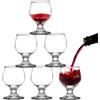 TOATELU Set 6 bicchieri da cognac, TOATELU Bicchieri da shot da 100 ml, mini bicchiere da brandy per scotch, borbone e whisky e liquori, confezione