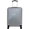 Chicca Borse Trolley Piccolo Basic 38 x 55 x 23 Cm (LxHxP) Bagaglio a Mano Cabin Size Rigido (Grigio)