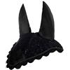 HKM, 3387, zanzariera a Cuffia per Orecchie, Colore: Nero/Nero, mezzosangue