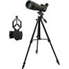 Svbony SV13 Cannocchiale, 20-60x80 Cannocchiale con Treppiede, HD Porro Prisma FMC Ottica Impermeabile Cannocchiale Potente per Tiro a Segno, Tiro con Arco, Birdwatching, Luna
