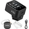 Godox X3 F X3-F X3F Trigger flash wireless TTL per fotocamere Fuji, trasmettitore flash touchscreen OLED, batteria al litio integrata + ricarica rapida (versione di aggiornamento Xpro-F/XProII-F)