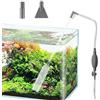 Yaasier Cambio d'Acqua per Acquario, Kit Aspirapolvere Acquario con Sifone, Sifone aspirarifiuti per Pulizia Acquario