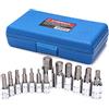 CASOMAN Set di 13 pezzi Hex Bit Socket Metric, 2 mm-14 mm, S2 Steel All Bit Socket Kit