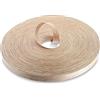 WoodPress® Bordatura termoadesiva in vero legno Rovere rosso 15mm, 50 m | Rotolo professionale termoadesivo con colla termofusibile, bordo in vero legno per realizzare e rifinire mobili e mensole