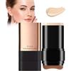 HXSZWJJ 2 in 1- Luxury Anti-Wrinkle Foundation Stick, Vivien Beauty Foundation Stick, Korean Hydrating Lightweight Foundation Stick with Brush, Longwear Contour Stick Foundation Face Stick(01)