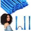 Mumjooyi Bigodini per Boccoli 60 Pezzi Bigodini per Capelli Corti e Lunghi 0,35 Pollici Antiscivolo Bigodini Piccoli Heatless Hair Curler con Elastico in Gomma