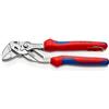 Knipex Pinza Chiave Pinza e Chiave in Un Unico Utensile Cromata, Incorporato per Agganciare Una Protezione Anticaduta 180 Mm (Confezione Self-Service/Blister) 86 05 180 T Bk