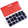 Am-Tech S6230 240pz Set di Dadi E BULLONI METRICI, Rosso-Nero-Argento