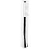 Cornat Doccia Alzano Monogetto con Funzione Anti-Calcare, Filetto Raccordo 1/2, Colore Cromato-Bianco