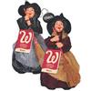 CAIYA Walcor Bambola Epifania Fabrizia con Monete di Cioccolato al Latte 60g con Portachiavi CAIYA® - Befana 2025 [Bambola Singola]