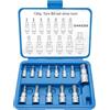 DAKCOS Set di 13 chiavi a bussola Torx T8-T60, set di punte Torx da 1/4, 3/8, 1/2, CR-V e punta S2