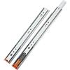LOOTICH Guide per Cassetti in Acciaio con Cuscinetti a Sfera 400 mm Totale Telescopiche Guida per Cassetto con Ammortizzatore Chiusura Automatica Capacità di Carico 35 kg (1 Paio)