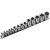 AB Tools Stella/stella femmina 14PC impostato 1/4 / 3/8 e 1/2 e socket E4 - E24