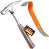 Picard Martello da carpentiere PICARD n. 298 + Mini piede di porco BlackGiant® + Adesivo | Utensile professionale per copritetti 600 g | Manico in acciaio cromato-molibdeno | Portachiodi magnetico