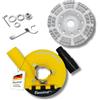 FANZTOOL Nuova Cuffia Aspirazione Smerigliatrice con Mola a Tazza Diamantata da 125 mm, Qualità Professionale, Spazzole a Molla Migliorate, Compatibilità Universale al 99%.