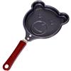 NA Mini padella per uova portatile Frittata antiaderente da cucina Padelle per utensili (Forma dell'orso)