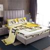 Homewish Set di lenzuola a tema natalizio con pupazzo di neve, 4 pezzi, per ragazzi e ragazze, bambini, regali di Babbo Natale, lenzuolo con angoli, lenzuolo con angoli per letto matrimoniale, felice
