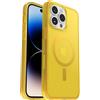 OtterBox Cover per iPhone 14 Pro Max Symmetry+ Clear per MagSafe, Resistente a shock e cadute, Sottile, Testata 3x norme MIL-STD 810G, Sun Day