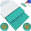 Ioggtser bastoncino di cera per sigilli, Ioggtser 26 pezzi pistola incollatrice ceralacca stick per timbro ceralacca, ceralacca stick per pistola incollatrice, per inviti (Duck Green)